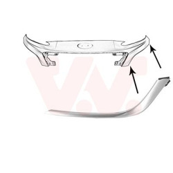 Moulure gauche de pare-choc avant