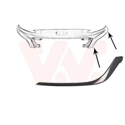 Moulure gauche de pare-choc avant