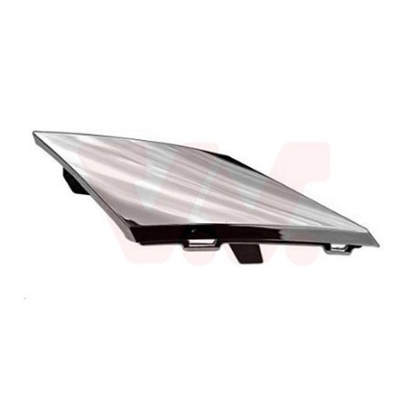 Moulure gauche de pare-choc avant chrome sous le phare