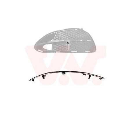 Moulure gauche de pare-choc avant