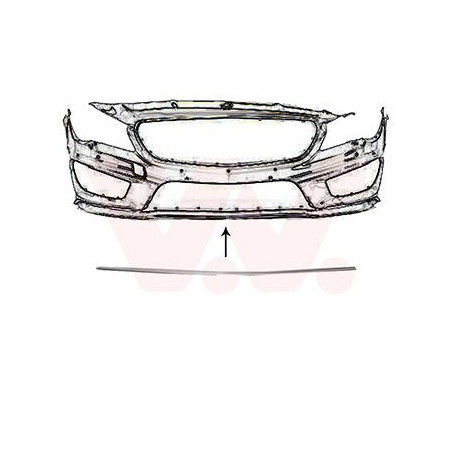 Moulure pare-choc avant