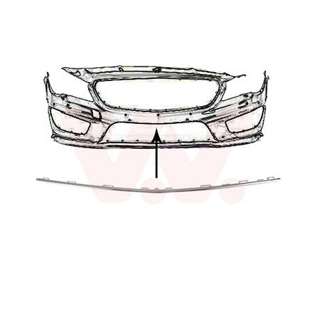 Moulure pare-choc avant