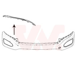 Moulure supérieure de pare-choc avant