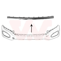 Moulure supérieure de pare-choc avant