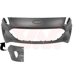 Pare-choc avant  4 trous pour parkassist sans trous pour gicleur lave-phares pas st-linevignale