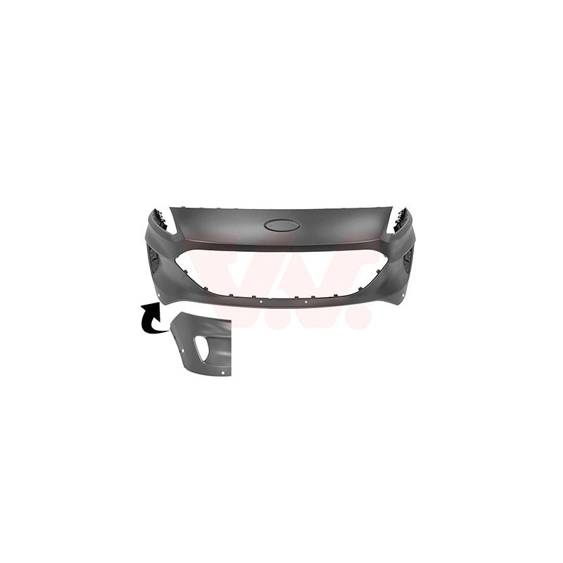 Pare-choc avant  4 trous pour parkassist sans trous pour gicleur lave-phares pas st-linevignale