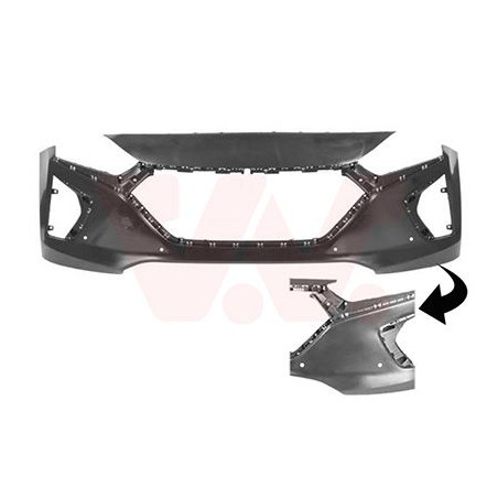 Pare-choc avant avec trous pour parkcontrol