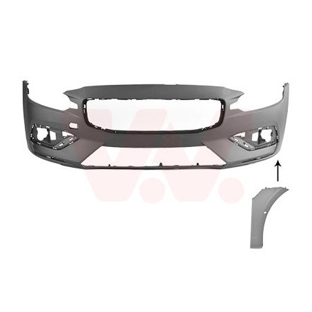 Pare-choc avant en primer