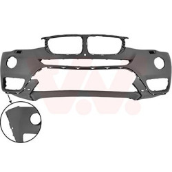 Pare-choc avant en primer avec trous pour parkassist pour les véhicules avec caméra 360 pour véhicules avec antibrouillard le