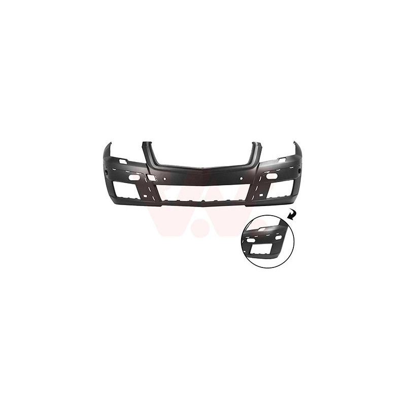 Pare-choc avant en primer avec trous pour parkcontrol avec trous pour gicleur lave-phares avec trous pour moulure pas amg pack