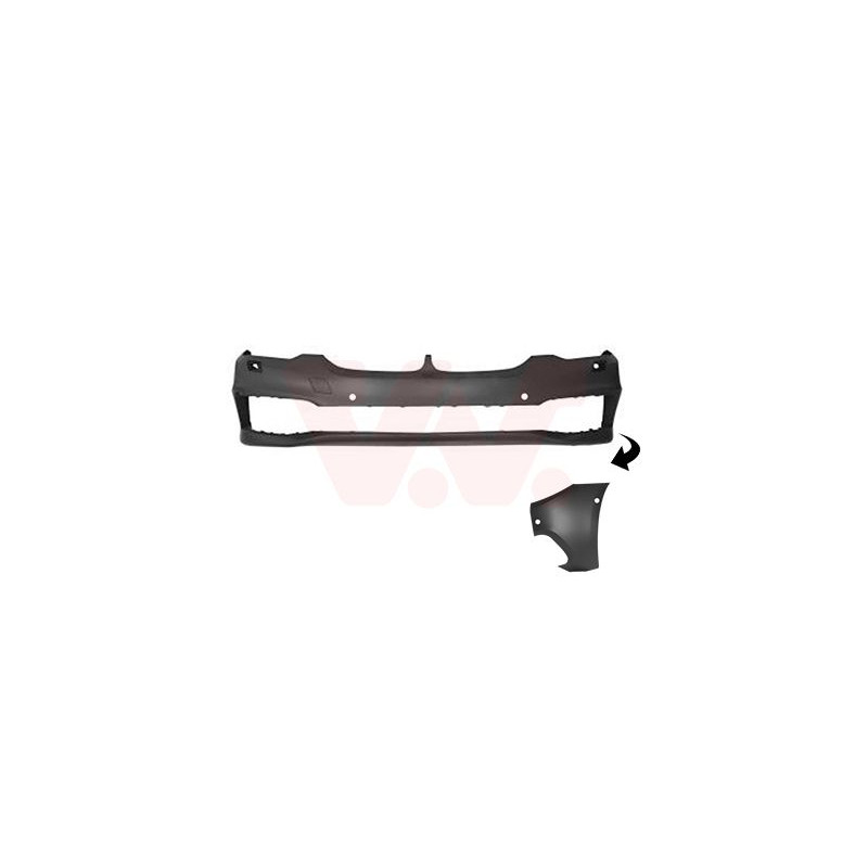 PARE-CHOC AVANT  Trous pour ParkAssist  Trous pour gicleur Lave-Phares Pas M-Pack 