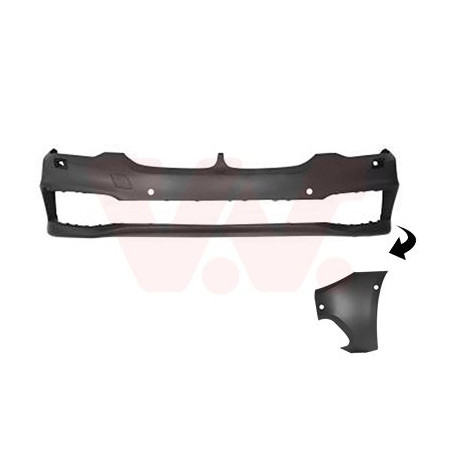 PARE-CHOC AVANT  Trous pour ParkAssist  Trous pour gicleur Lave-Phares Pas M-Pack 