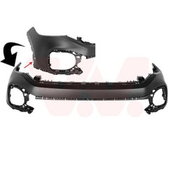 Pare-choc avant en primer -23  2 trous pour parkassist