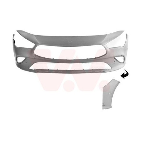 Pare-choc avant en primer -23  4 trous pour parkassist avec trous pour moulure night urban progressive pack pas amg-pack