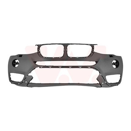 Pare-choc avant en primer sans trous pour parkassist pour les véhicules sans caméra 360° pour véhicules sansantibrouillard l