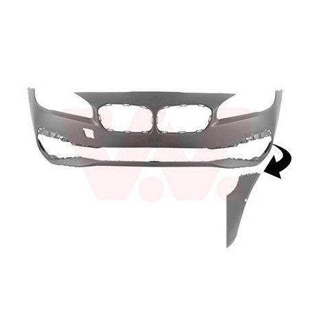 Pare-choc avant en primer 18  avec trous pour parkassist