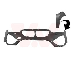 Pare-choc avant en primer 19  avec trous pour parkcontrol avec trous pour gicleur lave-phares