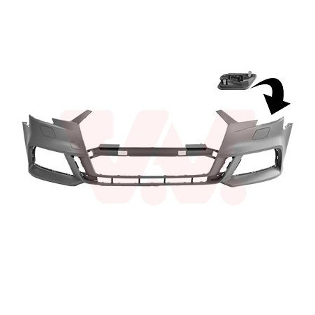 PARE-CHOC AVANT EN PRIMER S-Line  Trous pour Lave-Phare -ParkControl -ParkAssist 