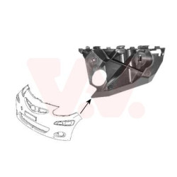 Support pare-choc avant extérieur gauche