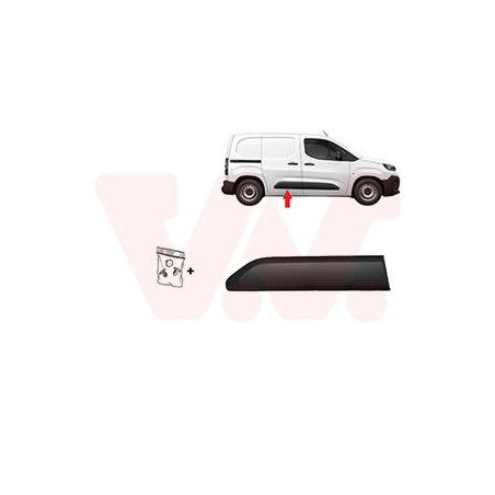 Moul.porte laterale droit noir aussi pour véhicules sans porte latérale