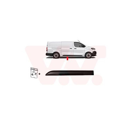 Moul.porte laterale droit noir empattement moyenlong  3275 aussi pour véhicules sans porte latérale