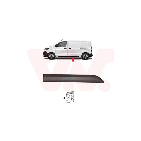 Moul.porte laterale g. primer empattement court  2925 aussi pour véhicules sans porte latérale