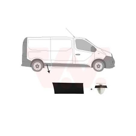 Moulure aile arrière droite