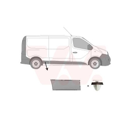 Moulure aile arrière droite