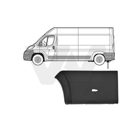 Moulure aile arrière gauche