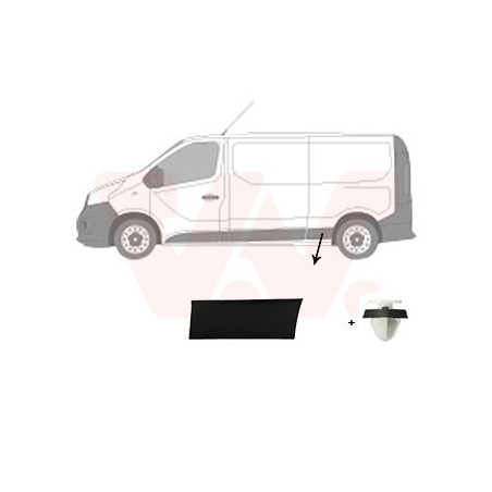 Moulure aile arrière gauche