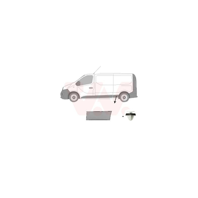 Moulure aile arrière gauche