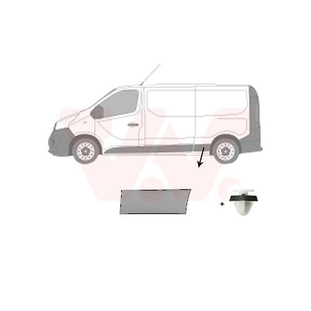 Moulure aile arrière gauche