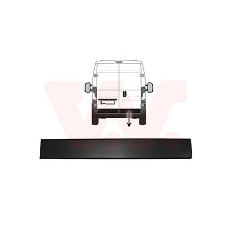 Moulure inférieure porte arrière droite