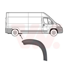 Moulure passage roue arrière droit