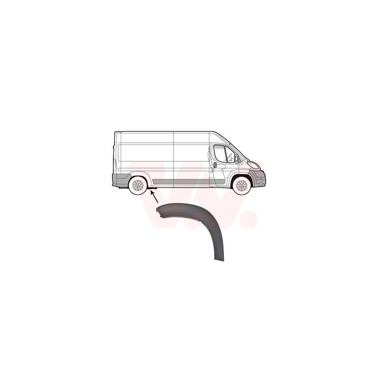 Moulure passage roue arrière droit