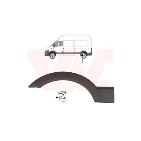 Moulure passage roue arrière gauche