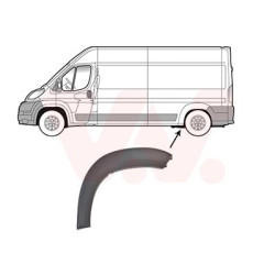 Moulure passage roue arrière gauche