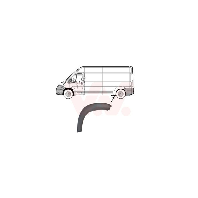 Moulure passage roue arrière gauche