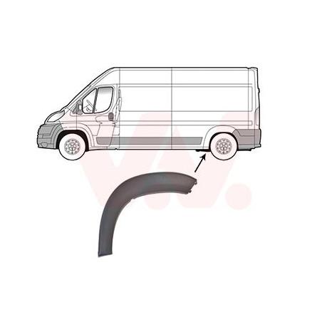 Moulure passage roue arrière gauche