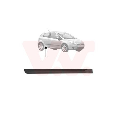 Moulure porte arrière droite