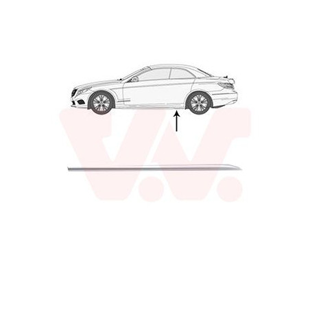 Moulure porte arrière gauche