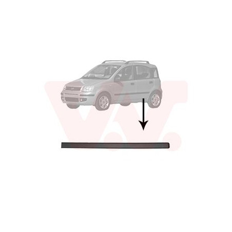 Moulure porte arrière gauche