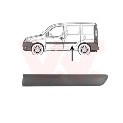 MOULURE PORTE ARRIERE GAUCHE Pour véhicules avec porte coulissante 