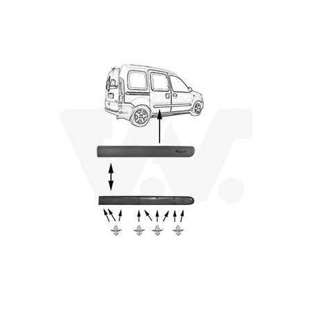Moulure porte avant droite