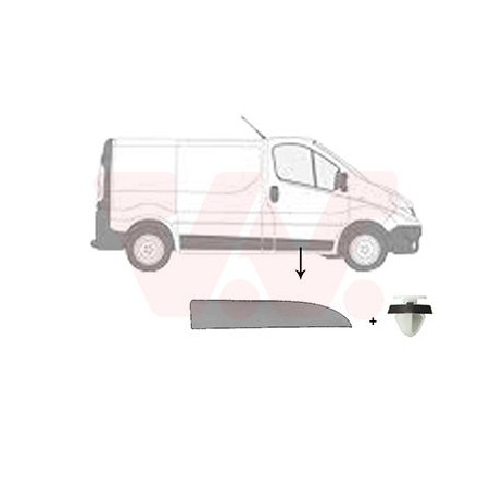 Moulure porte avant droite