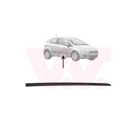 Moulure porte avant droite (pour véhicule 4-5 portes)