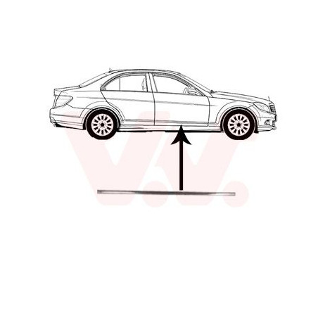 Moulure porte avant droite (pour véhicule 4-5 portes)