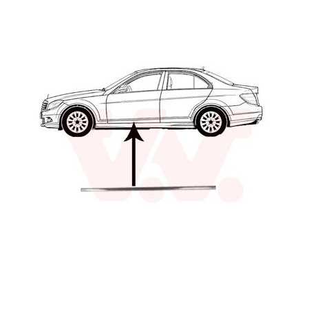 Moulure porte avant gauche (pour véhicule 4-5 portes)