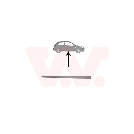 Moulure porte droite (pour véhicule 2-3 portes)