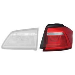 Feu arrière droit sans partie éléctrique partie extérieure